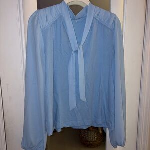 LOFT Light Blue Women's Blouse